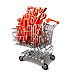 shopping cart with discounts